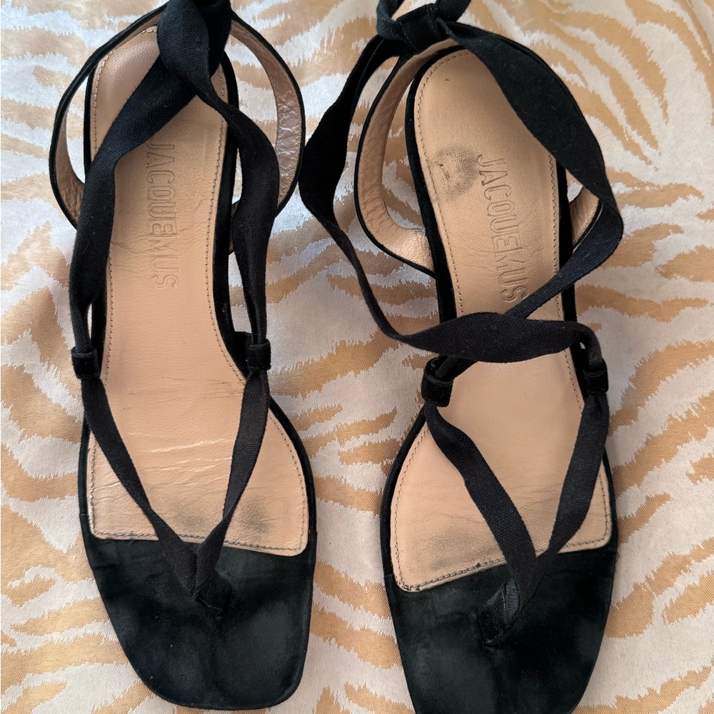 Jacquemus Capri sculptural heeled wrap sandals - Picture 5 of 5